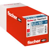 fischer Vis pour panneaux agglomérés PowerFast II 8,0x160 tête fraisée TX 