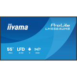 iiyama LH5564UHS-B1AG Écran d'affichage dynamique Écran plat de signalisation numérique 139,7 cm (55") Wifi 500 cd/m² 4K Ultra HD Noir Intégré dans le processeur Android 24/7, Affichage public Noir (Mat), Écran plat de signalisation numérique, 139,7 cm (55"), 3840 x 2160 pixels, Wifi, 24/7