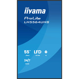 iiyama LH5564UHS-B1AG Écran d'affichage dynamique Écran plat de signalisation numérique 139,7 cm (55") Wifi 500 cd/m² 4K Ultra HD Noir Intégré dans le processeur Android 24/7, Affichage public Noir (Mat), Écran plat de signalisation numérique, 139,7 cm (55"), 3840 x 2160 pixels, Wifi, 24/7