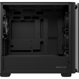 ASUS A23 PLUS TG ARGB BLACK Micro Tower Noir boîtier mini tower Noir | 2x USB-A | 1x USB-C | RGB | Verre Trempé