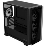 ASUS A23 PLUS TG ARGB BLACK Micro Tower Noir boîtier mini tower Noir | 2x USB-A | 1x USB-C | RGB | Verre Trempé