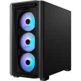 ASUS A23 PLUS TG ARGB BLACK Noir boîtier mini tower Noir | 2x USB-A | 1x USB-C | RGB | Verre Trempé