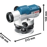 Bosch BOSCH GOL 32D + BT + GR, Appareil de nivellement Bleu, IP54, 1,5 kg