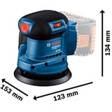 Bosch GEX 185-LI Professional 06013A5020, Ponceuse orbitale Bleu/Noir