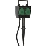 Brennenstuhl 1154450 prise de courant Noir, Multiprise Noir, Noir, IP44, 16 A