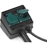 Brennenstuhl 1154450 prise de courant Noir, Multiprise Noir, Noir, IP44, 16 A