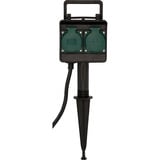Brennenstuhl 1154450 prise de courant Noir multiprise Noir, 4x prises, Noir, IP44, 16 A