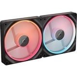 Corsair iCUE LINK LX140-R RGB Reverse Starter kit ventilateurs de boîtier Noir, 2 pièces, 140 x 140 x 25 mm, PWM