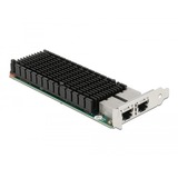 DeLOCK 88505 carte réseau Interne Ethernet 10000 Mbit/s Interne, Avec fil, PCI Express, Ethernet, 10000 Mbit/s, Acier inoxydable