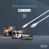Digitus AK-600108-010-W, Câble Blanc