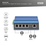 Digitus Commutateur industriel Gigabit PoE 4 ports, non géré, Switch 