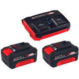 EINHELL Batterie Tondeuse RASARRO 36/42 (2x5.2Ah), Tondeuse à gazon Rouge/Noir, 2 batteries PXC de 5,2 Ah et 1 chargeur DUO inclus