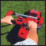 EINHELL Batterie Tondeuse RASARRO 36/42 (2x5.2Ah), Tondeuse à gazon Rouge/Noir, 2 batteries PXC de 5,2 Ah et 1 chargeur DUO inclus