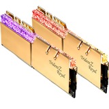 G.Skill Trident Z Royal F4-3600C14D-32GTRGA module de mémoire 32 Go 2 x 16 Go DDR4 3600 MHz, Mémoire vive Or, 32 Go, 2 x 16 Go, DDR4, 3600 MHz, 288-pin DIMM