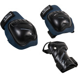 HUDORA Set de protections biomécaniques Comfort, Accessoires Bleu/Noir