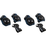 HUDORA Set de protections biomécaniques Comfort, Accessoires Bleu/Noir