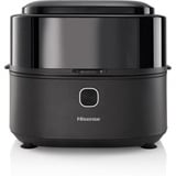 Hisense HAF1350DR Unique 6,7 L Autonome 1350 W Friteuse d’air chaud Noir, Friteuse à air chaud Noir, Friteuse d’air chaud, 6,7 L, 80 °C, 200 °C, 60 min, Unique