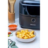 Hisense HAF1350DR Unique 6,7 L Autonome 1350 W Friteuse d’air chaud Noir, Friteuse à air chaud Noir, Friteuse d’air chaud, 6,7 L, 80 °C, 200 °C, 60 min, Unique