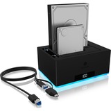 ICY BOX Docking & ClonStation for 2x HDD/SSD (IB-127CL-U3), Station d'accueil USB 3.0 type A et type C | RGB