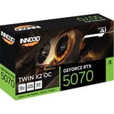 INNO3D GeForce RTX 5070 TWIN X2 OC, Carte graphique Noir