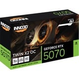 INNO3D I3D 12GB D7 RTX 5070 TWIN X2 OC, Carte graphique Noir
