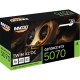 INNO3D I3D 12GB D7 RTX 5070 TWIN X2 OC, Carte graphique Noir