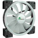 Inter-Tech 88885539 système de refroidissement d’ordinateur Boitier PC Ventilateur 14 cm Noir 1 pièce(s) ventilateur de boîtier RGB  Noir, 140 x 140 x 25 mm, PWM, Ventilateur, 14 cm, 1200 tr/min, 22 dB, 64,73 m³/h, Noir