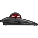Kensington Trackball SlimBlade Pro Noir/rouge foncé, Ambidextre, Optique, RF Wireless + Bluetooth + USB Type-A, 1600 DPI, Noir
