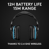 Logitech G935 Wireless 7.1 Surround Sound LIGHTSYNC casque gaming over-ear Noir, PC, PlayStation 4, Xbox One, Nintendo Switch