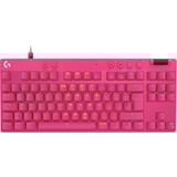 Logitech G Pro X TKL Rapid RGB clavier gaming rose fuchsia, Layout DE (QWERTZ), 80% (TKL)