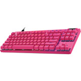 Logitech G Pro X TKL Rapid RGB clavier gaming rose fuchsia, Layout DE (QWERTZ), 80% (TKL)