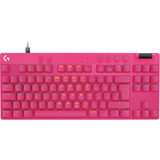 Logitech G Pro X TKL Rapid, clavier gaming rose fuchsia, Layout DE