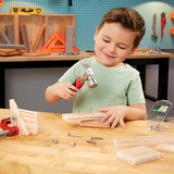 MGA Entertainment Little Tikes Creative Construction - Ensemble marteau et clous, Outils pour enfants 
