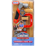 MGA Entertainment Little Tikes Creative Construction - Ensemble marteau et clous, Outils pour enfants 