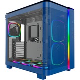Montech KING 95 PRO boîtier midi tower Bleu | 2x USB-A | 1x USB-C | RGB | Verre Trempé
