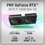 PNY GeForce RTX 5070 Ti Slim OC, Carte graphique 