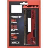 Patriot Viper Elite PVE2416G360C0K module de mémoire 16 Go 2 x 8 Go DDR4 3600 MHz, Mémoire vive Rouge/Noir, 16 Go, 2 x 8 Go, DDR4, 3600 MHz, 288-pin DIMM