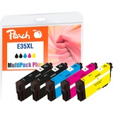 Peach 320265 cartouche d'encre 5 pièce(s) Compatible Rendement élevé (XL) Noir, Cyan, Magenta, Jaune Rendement élevé (XL), 43 ml, 24 ml, 5 pièce(s), Multi pack