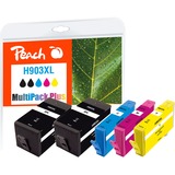 Peach PI300-768 cartouche d'encre 5 pièce(s) Compatible Rendement élevé (XL) Noir, Cyan, Magenta, Jaune Rendement élevé (XL), 28 ml, 12 ml, 1120 pages, 5 pièce(s), Multi pack