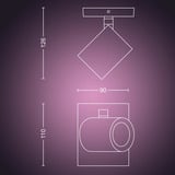 Philips Hue 929003808301 Éclairages intelligents, Lumière LED Blanc, Philips Hue 929003808301, Spot d'éclairage intelligent, Bluetooth, Blanc, LED, Métal, GU10