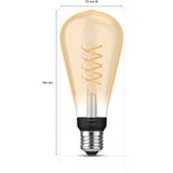 Philips Hue Ampoule à filament blanc E27 Giant Edison ST72 550 lm, Lampe à LED 
