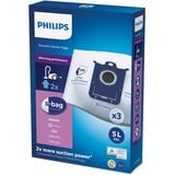 Philips s-bag Sacs pour aspirateur, 3 sacs, Sac pour aspirateur 3 sacs, Synthétique, 5 L, FC8200- FC8219, FC8380 - FC8399, FC8400 - FC8499, FC8600 - FC8649, FC9000 - FC9099, FC9100 -..., 3 pièce(s)