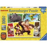 Ravensburger Puzzle enfant Nintendo Super Mario - Les singes sont lâchés ! 