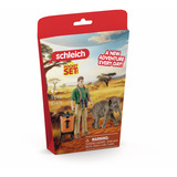 Schleich Set de Poche ! Chercheur en Excursion, Figurine 