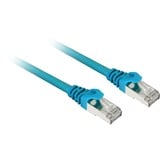 Sharkoon Câble de raccordement SFTP, RJ-45 Cat.7a Bleu, 1 mètre, Câble brut