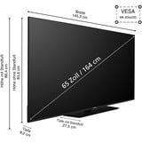 Telefunken  65" Ultra HD TV LED Noir