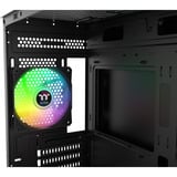 Thermaltake  boîtier mini tower Noir/bois | 2x USB-A | RGB | Window