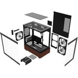 Thermaltake  boîtier mini tower Noir/bois | 2x USB-A | RGB | Window