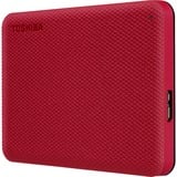 Toshiba Canvio Advance disque dur externe 4000 Go Rouge Rouge, 4000 Go, 2.5", 2.0/3.2 Gen 1 (3.1 Gen 1), Rouge