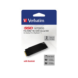 Verbatim Vi7000G 2 To M.2 PCI Express 4.0 NVMe SSD Noir, 2 To, M.2, 7000 Mo/s